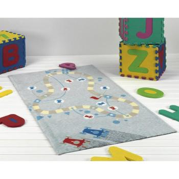 Mora Spain Alfombra Infantil Tacto Suave Antideslizante Microfibra Diseño H04 Gris