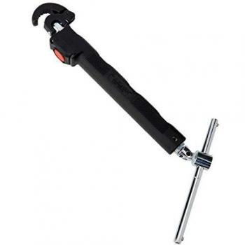 RIDGID 46753 Model 2017 Telescoping Basin Wrench with LED Light, 10-inch to 17-inch Adjustable Basin Wrench