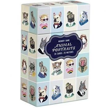 Galison Mudpuppy Berkley Bestiary Animal Portraits Memory Game