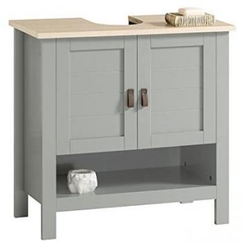 Mueble para Debajo del Lavabo Armario de Baño de Suelo SoBuy BZR69-HG con 1 Estante y 2 Puertas, dimensiones 60 x 30 x 60 cm