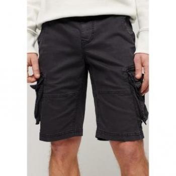 Pantalones cortos cargo Core negro para hombre de Superdry