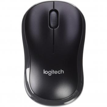 Logitech 910-002777 - Ratón Óptico Inalámbrico M175, 2.4 GHz, Color Negro con Franja Gris Oscuro