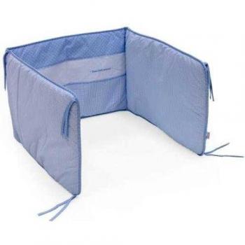 Cambrass Bebe - Protector de cuna, 67 x 40 cm, color celeste