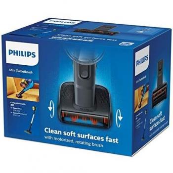 Philips Mini Turbobrush FC8079/01 - Accesorio para Aspiradora Inalámbrica, Ideal para Eliminar Pelo de Mascotas
