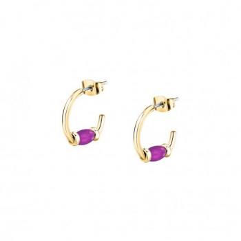 Pendientes Círculo Morellato para Mujer en Acero con Perlas - Colección Colores de Verano SAXQ10