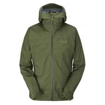 Rab Men's Downpour Plus 2.0 Jacket, Bracken, Size Large