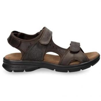 Panama Jack Men's Salton Basics C1 Brown Leather Outdoor Sandals - Size UK 11