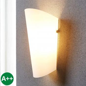 Aplique de pared Aurora - lámpara elegante con pantalla de vidrio, dimmable, diseño moderno, E27
