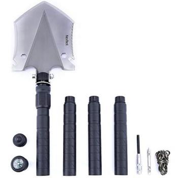 Nextorch Multi-Function Folding Shovel with Black Aluminum Handle