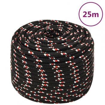 Cuerda de barco polipropileno 12 mm 25 m color amarillo, blanco y azul