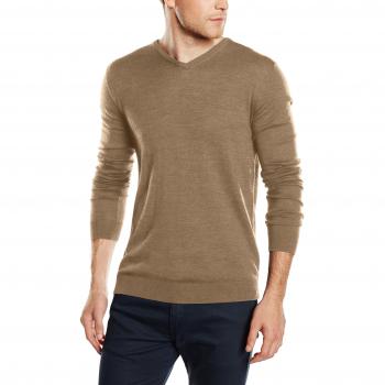 SELECTED HOMME Shdtower Merino V-Neck Noos, Suéter para Hombre, Beige