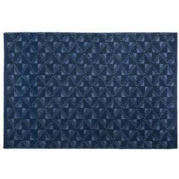 Alfombra de lana azul marino 140 x 200 cm estilo costero Savran
