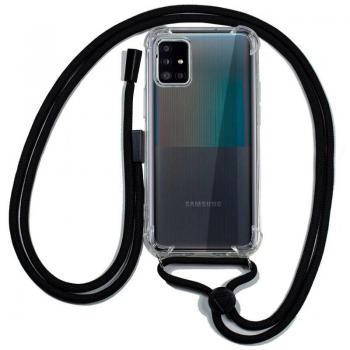 Funda COOL Silicona Transparente con Cordón para Samsung Galaxy A51 5G