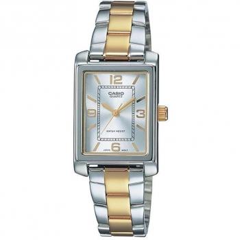 Casio Collection Women's LTP-1234PSG-7AEG Analog Watch, 32mm, Silver and Gold
