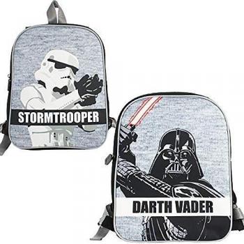 Mochila Reversible Star Wars Stormtrooper para niños Darth Vader