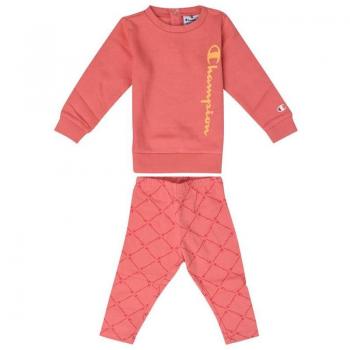 Conjunto Champion Set Bebé Rosa - Incluye camiseta de manga corta y pantalones cortos, tejido suave y cómodo, diseño moderno con logo de Champion, ideal para uso diario y actividades al aire libre
