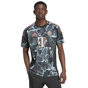 FC Bayern adidas Away Shirt 2024-25, Short Sleeve Jersey, Size: XXL, Colour: Black