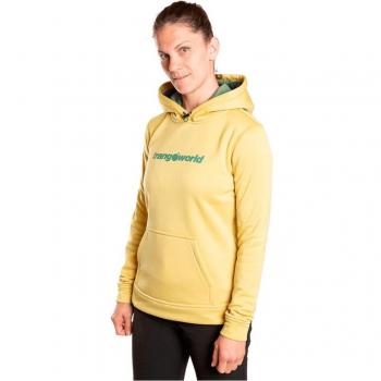 Sudadera de mujer Poppi Trangoworld en color amarillo - Modelo Pc004848-51T