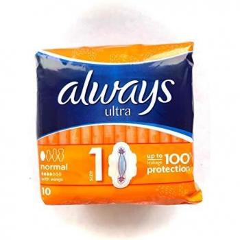 Always Ultra Super Plus - Paquete de 8 Compresas Higiénicas con Alas