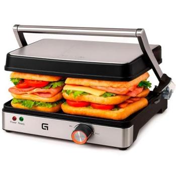 Parrilla Eléctrica Grunkel GRL-EXTREME 2000W Inoxidable con Apertura 180°