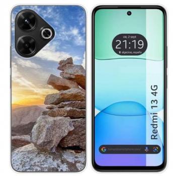 Funda de Silicona para Xiaomi Redmi 13 4G con Diseño Sunset y Dibujos