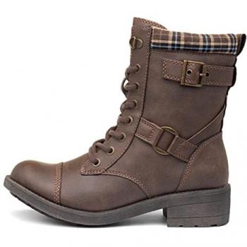 Rocket Dog Thunder Santee Women's Brown Plaid Long Boots