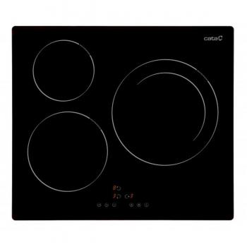 Cata | Placa de Inducción | Modelo IB 6303 BK | 3 Zonas de Cocción | 9 Niveles de Potencia Regulables + Booster | Ancho de 59cm | Potencia de 7,1 W