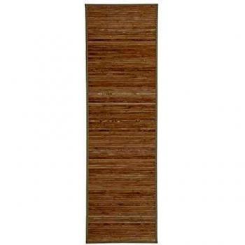 LOLAhome Alfombra pasillera con Efecto Lavado de bambú Natural exótica de 200x60 cm