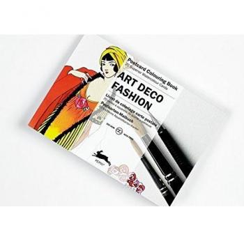 Art Deco Fashion: postcard colouring book; 20 superior watercolour cards