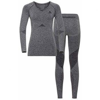 Odlo Performance Evolution St Thermo Set Conjunto térmico para Mujer, Gris, Small