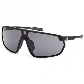 Adidas Sport Sunglasses SP0089 - Matte Black Frame with Smoke Lenses, Cat. 3 Protection