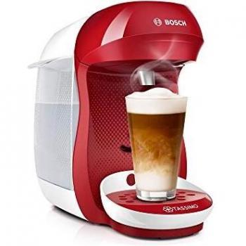 Bosch TAS1006 TASSIMO Happy Cafetera cápsulas, 1400 W, color rojo