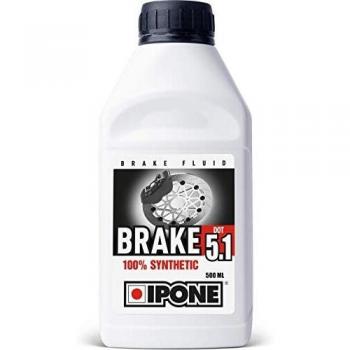 Líquido de frenos IPONE DOT 5.1 500ml - 100% Sintético - Punto de ebullición a seco 270°C