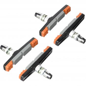 XLC V-Brake Bremsschuhe BS-V09 4er Set, 70mm, 3-farbig