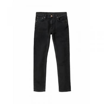 Nudie Jeans Men's Lean Dean Slim Fit Black Skies Denim Pants