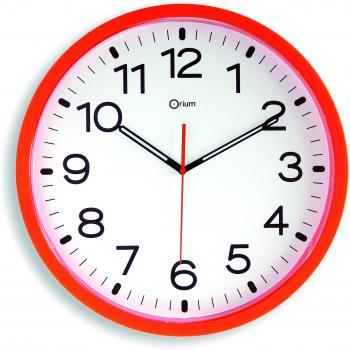 Orium 11712 Reloj de cuarzo naranja Diámetro 40 cm