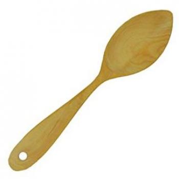 Sauvic Cuchara de Mesa de Madera de boj, 22 cm, Crema, 1 cm