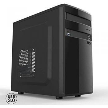 Caja Ordenador Semitorre Micro Atx Oem Phcajamicroatxl/C+ 1* Usb 3.0 2*Usb 2.0 Sin Fuente Negro Brillante