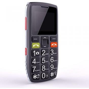 Teléfonos Móviles para Mayores con Teclas Grandes, Artfone C1 Senior, Fácil de Usar Celular para Ancianos con Botón Sos, Cámara, Negro