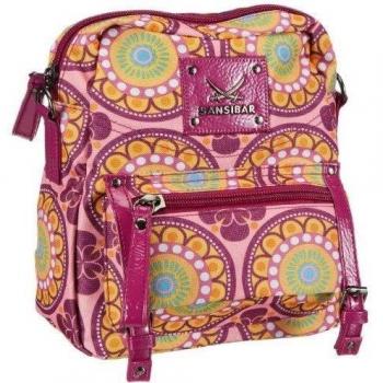 Sansibar Twister - Bolso de hombro de material sintético mujer, color rosa, talla 23x28x11 cm