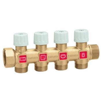 Colector Modular Caleffi con Grifos 3/4 x 5 Derivaciones