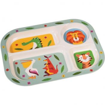 dotcomgiftshop – Melamina Menú Plato Animales Mundo