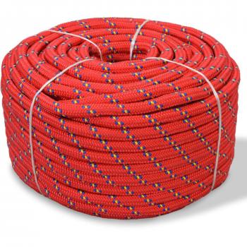 Cuerda marina de polipropileno 8 mm 500 m roja