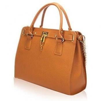Giulia Massari Bolso asa de mano Cognac
