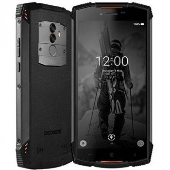 DOOGEE S55-5.5 Pulgadas (relación 18: 9) Android 8.0 Smartphone al Aire Libre, IP68 Impermeable Antipolvo Antigolpes, Carga rápida de la batería 5500mAh, Octa Core 4GB + 64GB - Naranja