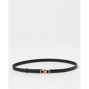 Ferragamo Women's Black Leather Belt - Size 90