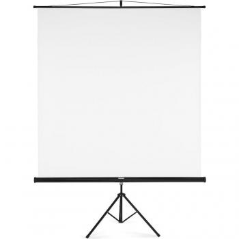 Pantalla de proyección Hama 180 x 180 cm con trípode, formato 1:1, manual, móvil, color blanco