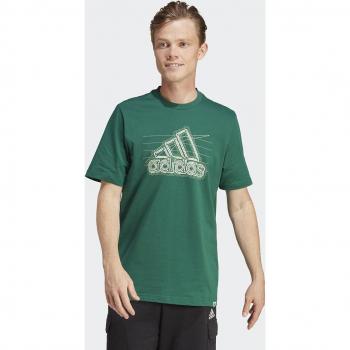 Camiseta adidas Growth Badge Graphic para hombre en color verde