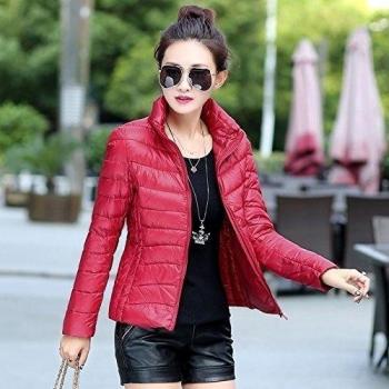 WJP mujeres ultra ligero de la chaqueta poco voluminoso abajo Outwear amortiguar por la chaqueta W-2153