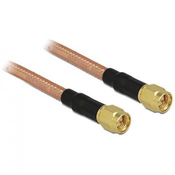 Cable Antena WLAN Delock 88895, Conectores SMA, 1m RG-142